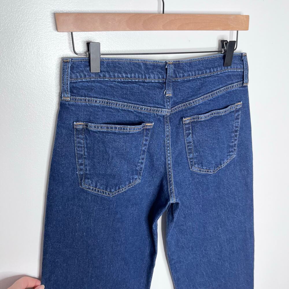 GAP 90s Loose Low Rise Jeans Petite 26 Dark Wash Wide Leg Baggy - Picture 8 of 11
